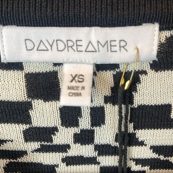 DAYDREAMER | Eclipse Wave Cardigan - Black White. XS. NWT - Picture 6 of 8